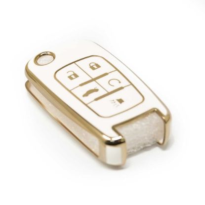 New Aftermarket Nano High Quality Cover For Chevrolet Remote Key 5 Buttons White Color A11J5 | Emirates Keys