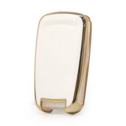 New Aftermarket Nano High Quality Cover For Opel Flip Remote Key 3 Buttons White Color | Emirates Keys