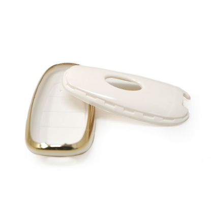 New Aftermarket Nano High Quality Cover For Hyundai Sonata Remote Key 4+1 Auto Start Buttons White Color | Emirates Keys