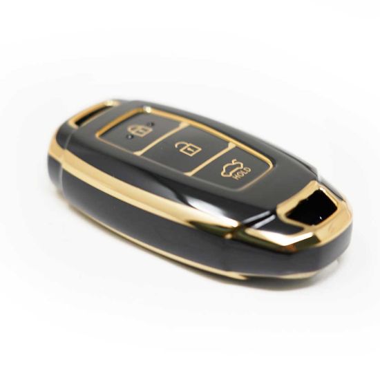 New Aftermarket Nano High Quality Cover For Hyundai Remote Key 3 Buttons Black Color | Emirates Keys