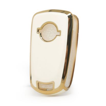 New Aftermarket Nano High Quality Cover For Opel Flip Remote Key 2 Buttons White Color | Emirates Keys