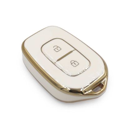 New Aftermarket Nano High Quality Cover For Renault Dacia Remote Key 2 Buttons White Color | Emirates Keys