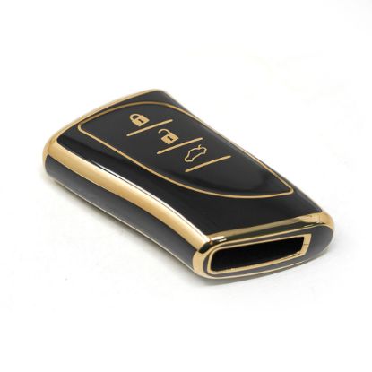 New Aftermarket Nano High Quality Cover For New Lexus Remote Key 3 Buttons Black Color | Emirates Keys
