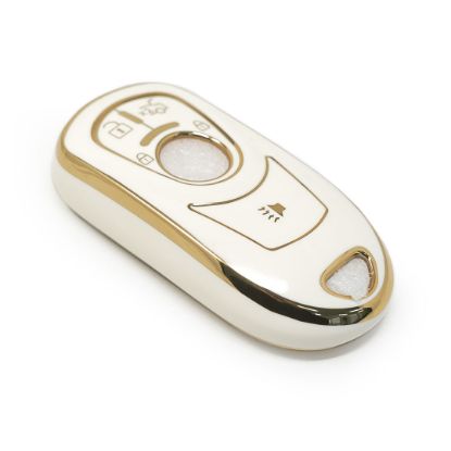 New Aftermarket Nano High Quality Cover For Buick Flip Remote Key 3+1 Buttons White Color | Emirates Keys