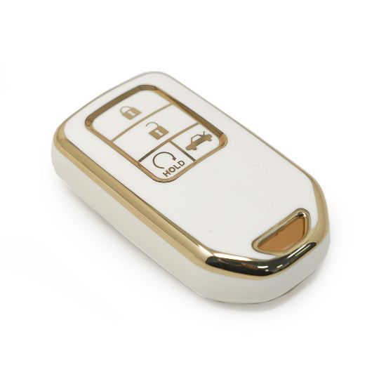 New Aftermarket Nano High Quality Cover For Honda Remote Key 4 Buttons White Color | Emirates Keys