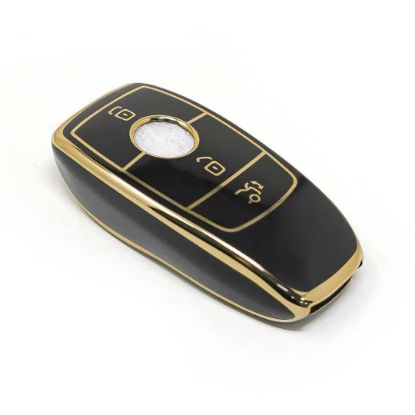 New Aftermarket Nano High Quality Cover For Mercedes Benz E Series Remote Key 3 Buttons Black Color | Emirates Keys