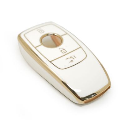 New Aftermarket Nano High Quality Cover For Mercedes Benz E Series Remote Key 3 Buttons White Color | Emirates Keys