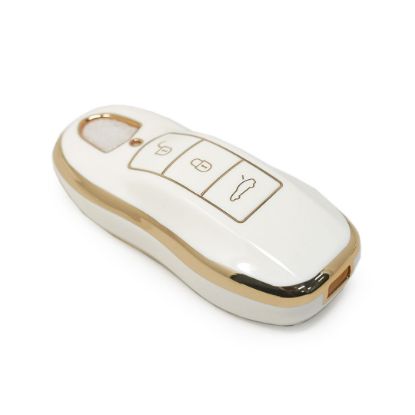 New Aftermarket Nano High Quality Cover For Porsche Remote Key 3 Buttons White Color | Emirates Keys