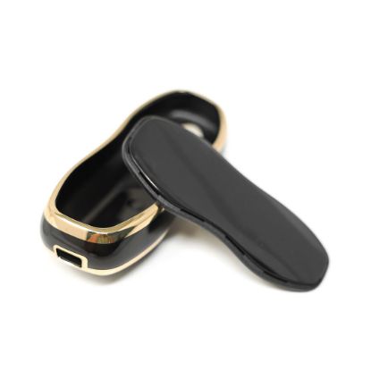 New Aftermarket Nano High Quality Cover For Porsche Remote Key 3 Buttons Black Color | Emirates Keys