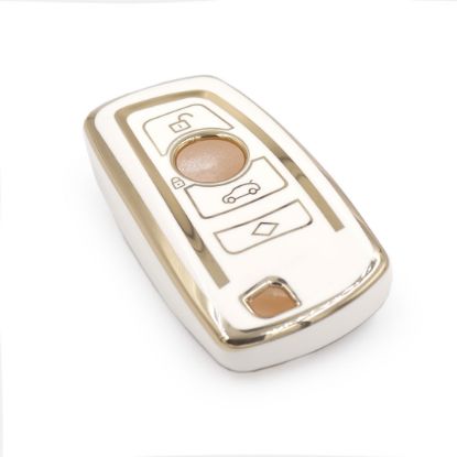 New Aftermarket Nano High Quality Cover For BMW CAS4 Remote Key 3 Buttons White Color | Emirates Keys