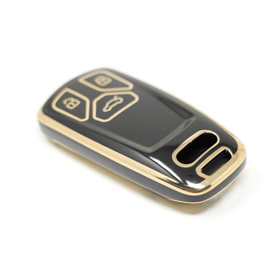 New Aftermarket Nano  High Quality Cover For Audi TT A4 A5 Q7 SQ7 Smart Key 3 Buttons Black Color | Emirates Keys