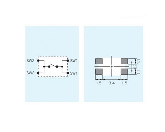 Picture of Button Tactile Switch Original for Toyota Smart Remote keys 4.9X3.2X2.5H