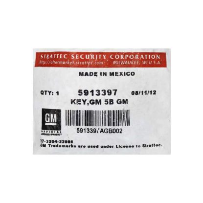 New STRATTEC GMC Terrain 2013 Remote Key 5 Buttons 315MHz 5913397 FCC ID: OHT01060512, V2T01060512, V2T01060514, AVL-B01T1AC, AVL-B01T2AC | Emirates Keys