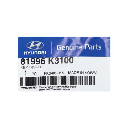 New Hyundai Genuine / OEM Flip Remote Key Blade OEM Part Number: 81996-K3100 | Emirates Keys