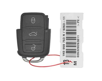 Volkswagen VW Genuine Remote 3 Button 433MHz N Type Car Remotes From Genuine-OEM with Product Number: MK2866  | Emirates Keys