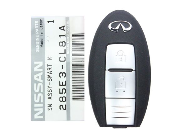 Infiniti FX35 FX45 2007-2008  Genuine Smart key 2 Button 433MHz 285E3-CL81A-MK3.COM And a lot of Emirates Keys