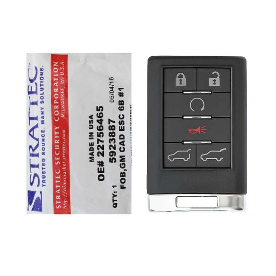Cadillac Escalade 2007-2012 Genuine Remote Key 6 Button 315MHz 5923887 5923888 FCCID: OUC60000223 | Emirates Keys