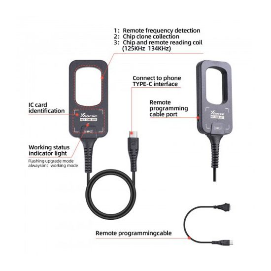 New Xhorse VVDI Key Tool Lite XDKML0EN + Gift 6pcs XKB501EN Wired Remotes Support Android phone direct connection | Emirates Keys