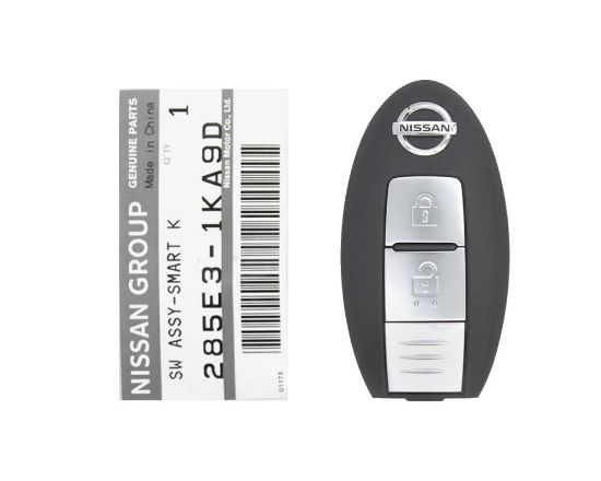 New Nissan Note Micra Leaf Juke Micra 2010-2017 Genuine/OEM Smart Key 2 Buttons 433MHz Manufacturer Part Number: 285E3-1KA0D / 285E3-1KA9D | Emirates Keys