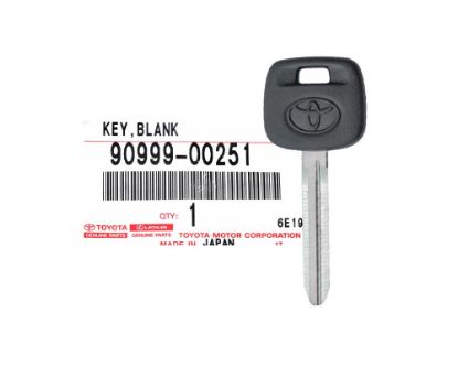 New Toyota Genuine/OEM Replacement Key blank Without Transponder OEM Part Number: 90999-00251 | Emirates Keys