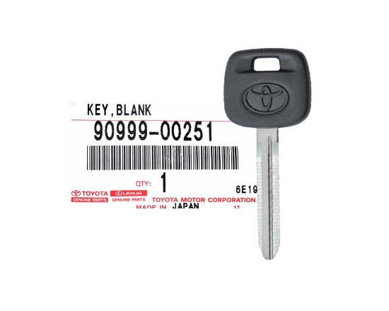 New Toyota Genuine/OEM Replacement Key blank Without Transponder OEM Part Number: 90999-00251 | Emirates Keys