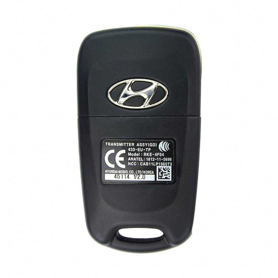 Hyundai I30 2014 Genuine/OEM Remote 3 Buttons 4D Transponder 433MHz 95430-A5101 Compatible Part Number: 95430-A5100 FCCID: RKE-4F04 | MK3