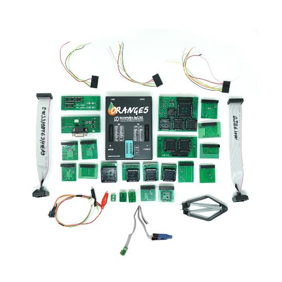 NEW Scorpio Orange5 Original Programmer - Locksmith Kit with 30 Adapter/Cable for memory and microcontrollers  | Emirates Keys