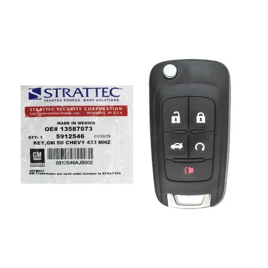 NEW Chevrolet Malibu Impala 2014-2015 Genuine Proximity Flip Remote Key 433MHz 5 Buttons 5912546 STRATTEC 13578073 OEM | Emirates Keys