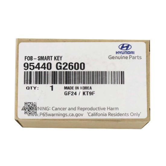 Brand New Hyundai IONIQ 2020 Genuine Smart Remote Key 3 Buttons 433MHz 95440-G2600 FCC ID: FOB-4F11 | Emirates Keys