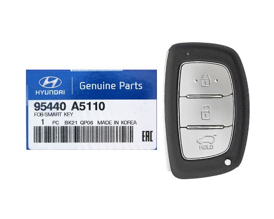 NEW Hyundai I30 2015-2017 Genuine/OEM Smart Remote 3 Buttons 95440-A5110 95440A5110 / FCCID: SVI-MDFGEC0 OEM Box | Emirates Keys