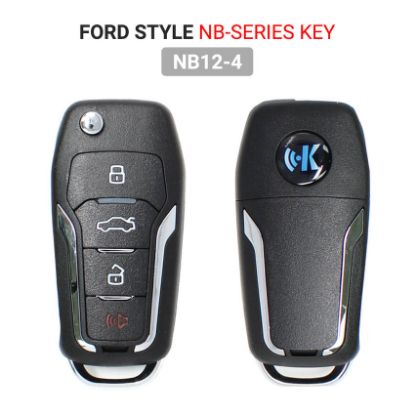 New KeyDiy KD Universal Flip Remote Key 3+1 Buttons Ford Type NB12-4