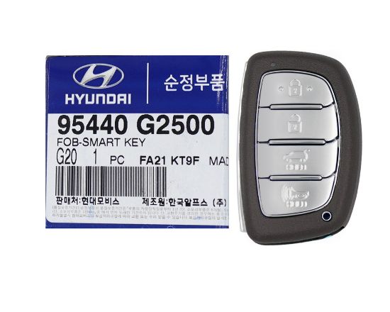 NEW Hyundai Ioniq 2020 Genuine/OEM Smart Remote Key 4 Buttons 433MHz 95440-G2500 95440G2500 / FCCID: TQ8-FOB-4F11 OEM Box | Emirates Keys