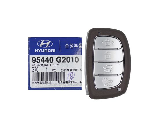 NEW Hyundai Ioniq 2019 Genuine/OEM Smart Remote Key 4 Buttons 433MHz 95440-G2010 95440G2010, FCCID: TQ8-FOB-4F11 | Emirates Keys