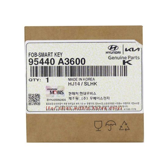 New Kia Ray 2023 Genuine / OEM Smart Remote Key 4 Buttons 433MHz OEM Part Number: 95440-A3600 | Emirates Keys