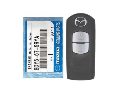 New Mazda Genuine/OEM Smart Remote Key 2 Buttons 433MHz Manufacturer Part Number: BDY5-67-5RYA without Transponder | Emirates Keys