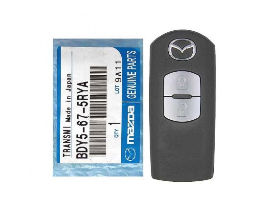 New Mazda Genuine/OEM Smart Remote Key 2 Buttons 433MHz Manufacturer Part Number: BDY5-67-5RYA without Transponder | Emirates Keys