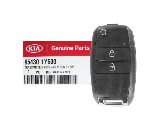 NEW KIA Picanto 2015-2016 Genuine/OEM Flip Remote Key 2 Buttons 433MHz 95430-1Y600 954301Y600 - FCCID: DD2TX1307-TA | Emirates keys