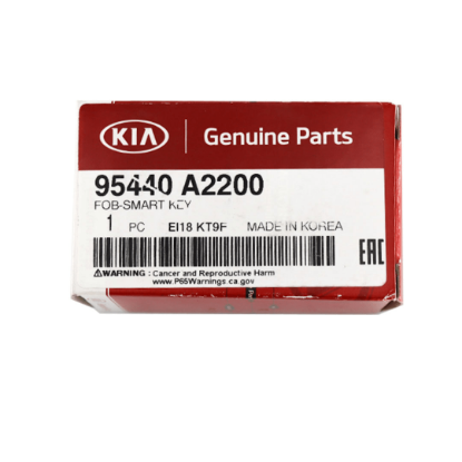 Brand New Kia Ceed 2017 Genuine/OEM Smart Remote 3 Button 433MHz Manufacturer Part Number: 95440-A2200, 95440A2200 | Emirates Keys