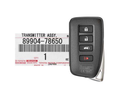 Brand New Lexus LX570 2016 Genuine/OEM Smart Key 4 Buttons 433MHz Manufacturer Part Number: 89904-78650 FCC ID: BG1EK | Emirates Keys