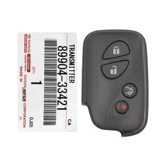 Brand New LEXUS ES350 2011 Genuine/OEM Smart Remote Key 4 Buttons 433MHz 89904-33421 8990433421 / FCCID: B74EA
