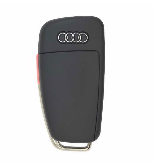 New Audi Q7 Genuine Flip Remote Key 3 Button 315MHz Manufacturer Part Number: 4F0837220A , FCC ID: IYZ 3314 | Emirates Keys 