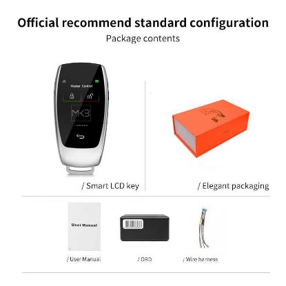 New Aftermarket LCD Universal Modified Smart Key Kit For All Keyless Entry Car Mercedes Benz Classic Style Silver Colort | Emirates Keys