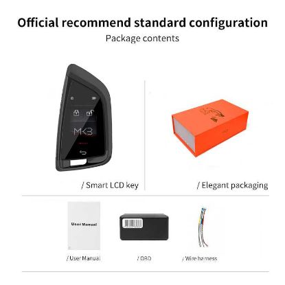 New Aftermarket LCD Universal Modified Smart Remote Key Kit For All Keyless Car FEM Style Black Color | Emirates Keys