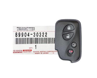 Brand NEW Lexus IS GS ES LS460 2007-2008 Genuine/OEM Smart Key 4 Buttons 433MHz 89904-30322 / 89904-30323 / FCCID: 14AAC | Emirates Keys