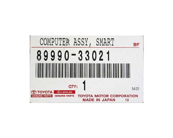 New Toyota Land Cruiser 2008 Genuine/OEM Computer ASSY Smart Key Manufacturer Part Number: 89990-33021 | Emirates Keys
