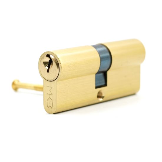 New High Quality Best Price Pure Brass Cylinder with 3 pcs Normal Keys, PB Size 70mm | Emirates Keys