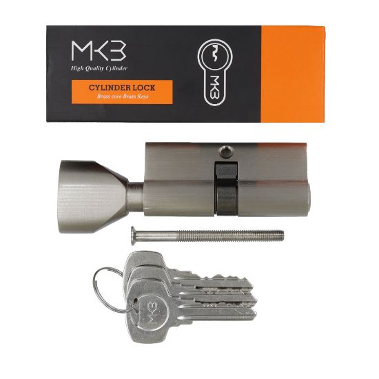 New High Quality Best Price Pure Brass Cylinder with 3 pcs Brass Normal Keys, PN Size 70mm | Emirates Keys