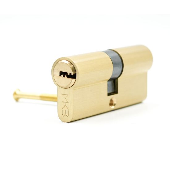 New High Quality Best Price Pure Brass Cylinder with 5 pcs Computer Keys, PB Size 70mm | Emirates Keys