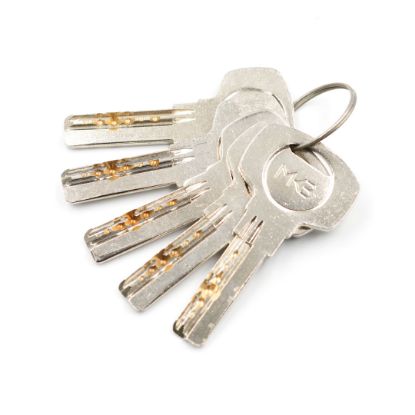 New High Quality Best Price Pure Brass Cylinder with 5 pcs Brass Computer Keys, PN Size 70mm | Emirates Keys