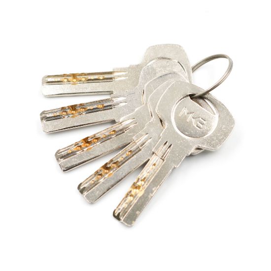 New High Quality Best Price Pure Brass Cylinder with 5 pcs Brass Computer Keys, PN Size 70mm | Emirates Keys